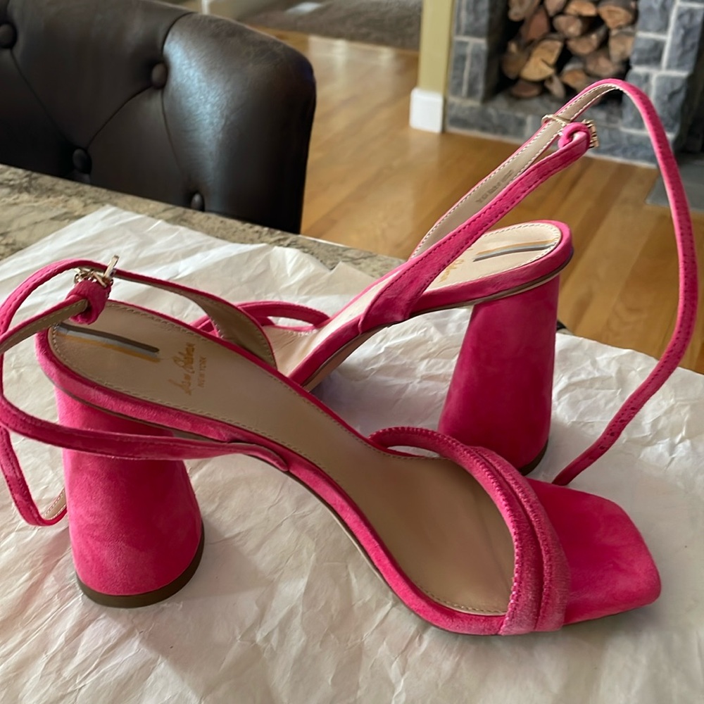 NWT SAM EDELMAN KIA HOT PINK STRAPPY SANDAL